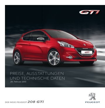 PREISE, AUSSTATTUNGEN UND TECHNISCHE DATEN - Peugeot