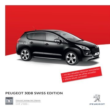 PEUGEOT 308 SWISS EDITION