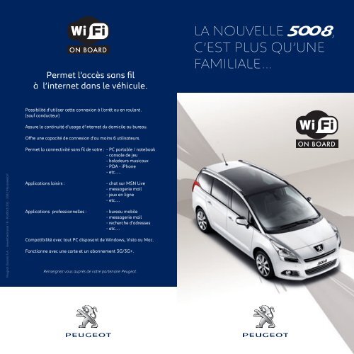 LEAFLET 5008 WIFI FR.indd - Peugeot