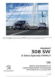 CT 308 SW et Family 12E V1.0 - Peugeot