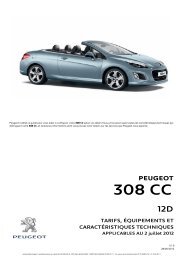 CT 308 CC 12D V1.0 - Peugeot