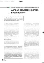 Aanpak geluidsproblemen koelmachines - Peutz