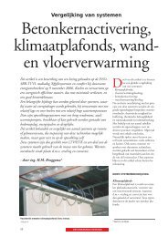 Betonkernactivering, klimaatplafonds, wand- en ... - Peutz