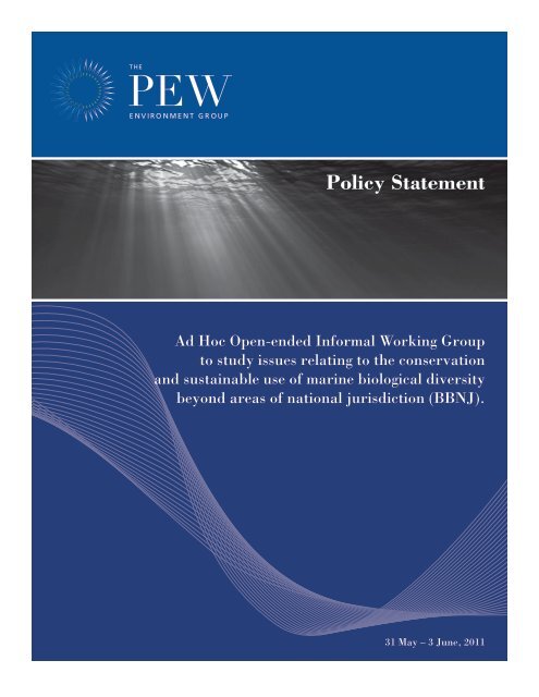 Policy Statement: BBNJ (PDF) - Pew Environment Group