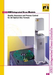 IN-LINE SCANNER FOR REWRITABLE OPTICAL MEDIA