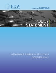 Sustainable Fisheries Resolution, November 2012 - The Pew ...