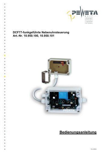 DCF77-funkgeführte Nebenuhrsteuerung Typreihe 950 - Peweta