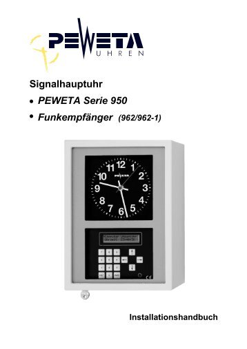Hauptuhr Serie 950 - Peweta