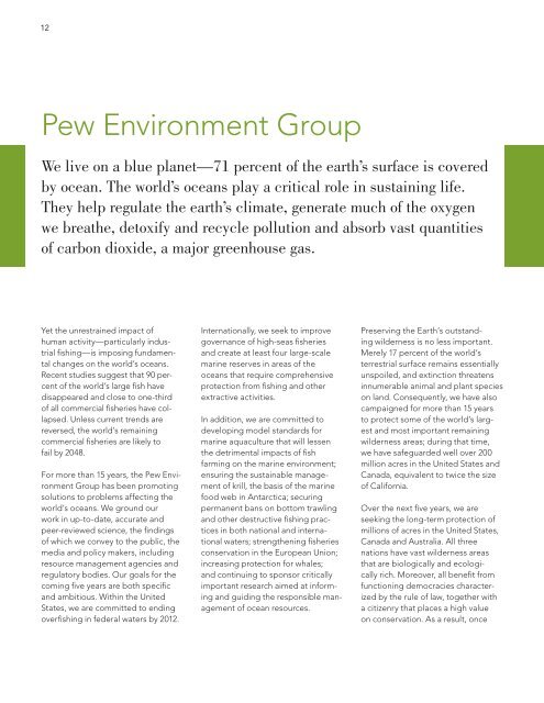 PROSPECTUS - The Pew Charitable Trusts