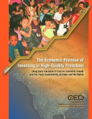 The Economic Promise of Investing in High-Quality Preschool