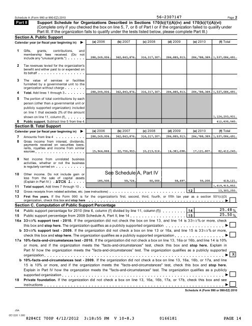to Form 990 - The Pew Charitable Trusts
