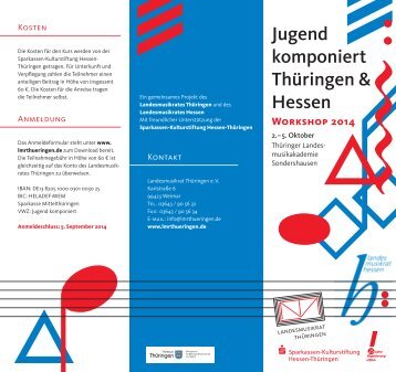  Workshop Jugend komponiert Thüringen & Hessen 2014