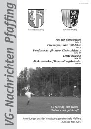 Mai 2005 - bei der VG Pfaffing