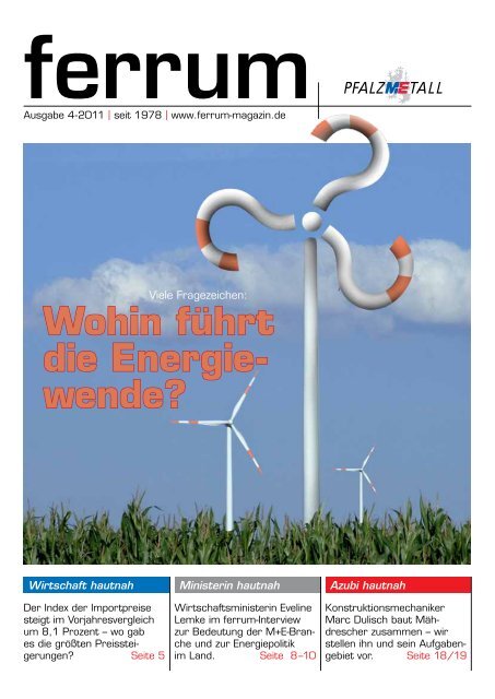 ferrum Ausgabe 4-2011 - PfalzMetall