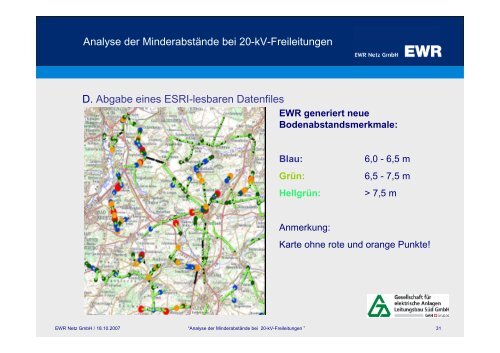 Analyse der MinderabstÃ¤nde bei 20-kV-Freileitungen ... - Pfalzwerke