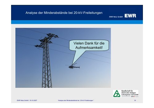 Analyse der MinderabstÃ¤nde bei 20-kV-Freileitungen ... - Pfalzwerke