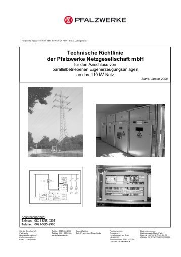 Technische Richtlinie der Pfalzwerke Netzgesellschaft mbH