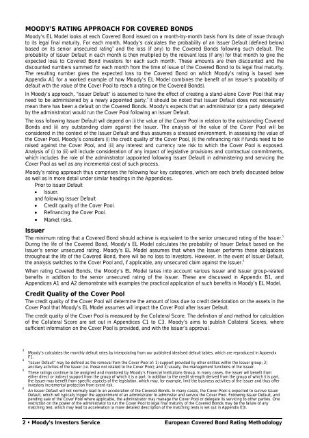 Expected Loss Covered Bond Model