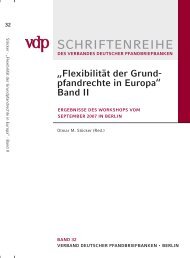 FlexibilitÃ¤t der Grundpfandrechte in Europa, Band II, Berlin 2007