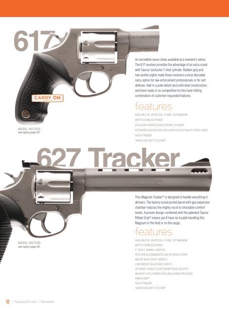 Catalogue Armes Taurus 2014