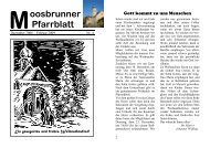 oosbrunner Pfarrblatt - Pfarre Moosbrunn