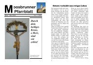 oosbrunner Pfarrblatt - Pfarre Moosbrunn