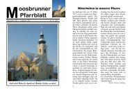 oosbrunner Pfarrblatt - Pfarre Moosbrunn