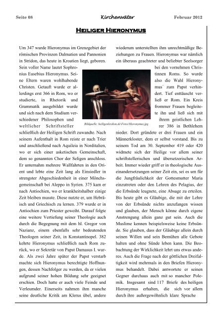 Nr. 81, Ausgabe 2, Februar 2012 - Pfarre Zell am Ziller - Zell