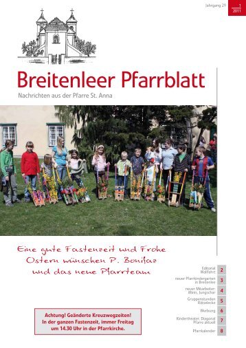 Breitenleer Pfarrblatt - Pfarre Breitenlee