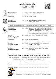 Ministrantenplan 06-2009