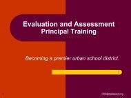 Evaluation and Assessment - Dallas Independent School District