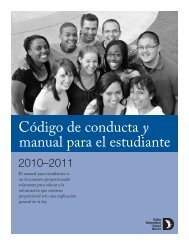 Código de conducta y manual para el estudiante - Dallas ...