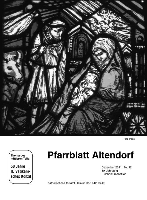 Pfarrblatt Altendorf - Pfarrei St.Michael Altendorf