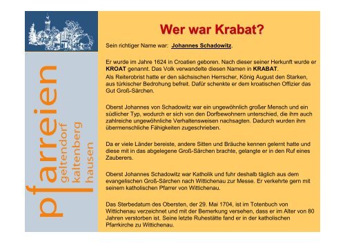 Wer war Krabat