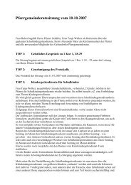 Protokoll vom 10.10.2007 - der Pfarreien Geltendorf - Kaltenberg ...