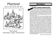 Pfarrbrief 2-2011.pdf - der Pfarrei Hauzenberg