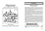 Pfarrbrief 16-2011.pdf - der Pfarrei Hauzenberg