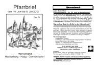 Pfarrbrief 9-2012.pdf - der Pfarrei Hauzenberg