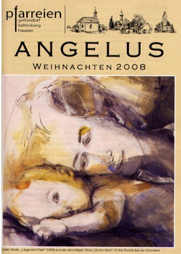 Pfarrbrief Weihnachten 2008 - der Pfarreien Geltendorf - Kaltenberg ...