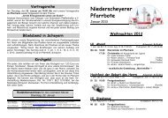 Niederscheyerer Pfarrbote - Pfarrei Scheyern