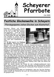 Scheyerer Pfarrbote - Pfarrei Scheyern