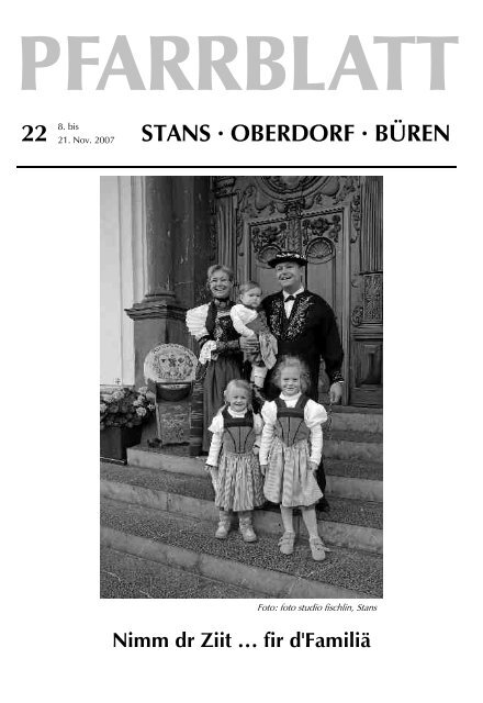 STANS Â· OBERDORF Â· BÃREN - Pfarrei Stans