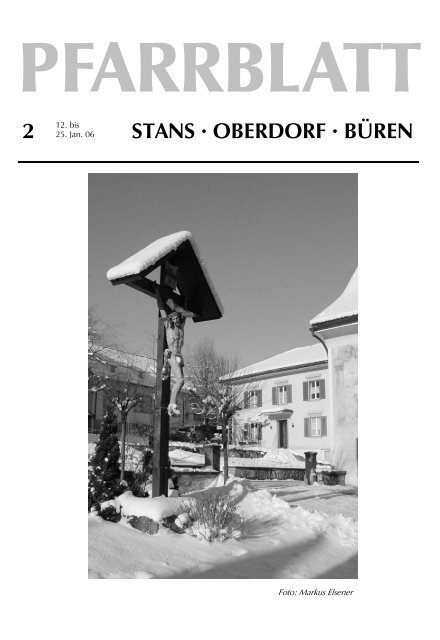 STANS Â· OBERDORF Â· BÃREN - Pfarrei Stans