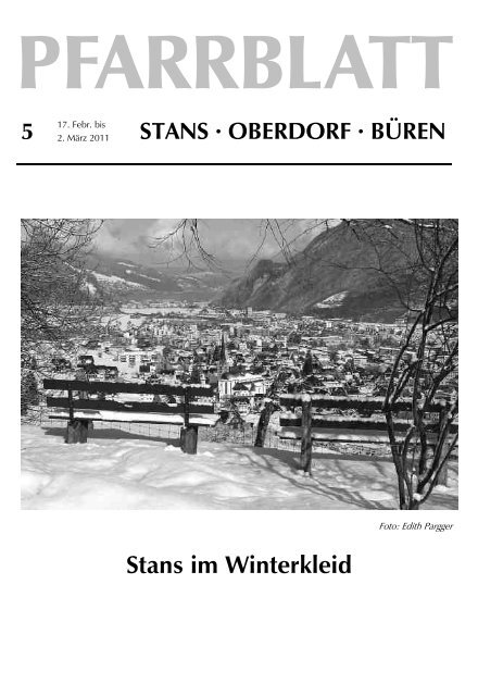 Stans im Winterkleid - Pfarrei Stans