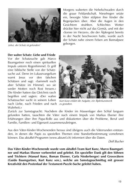 Pfarrblatt Nr. 20 / 13 (3.78 MB) - Pfarrei Stans