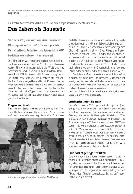 Pfarrblatt Nr. 15 / 13 (1.71 MB) - Pfarrei Stans