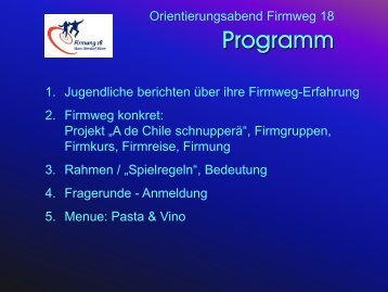 Programm - Pfarrei Stans