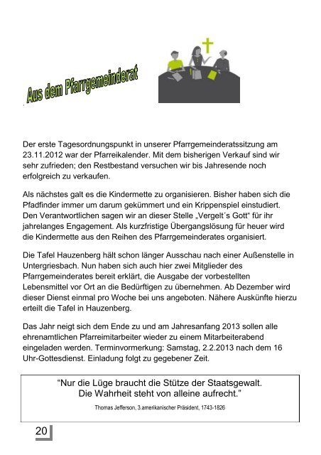 Nr. 6/2012 Ihr Pfarrbrief - Willkommen