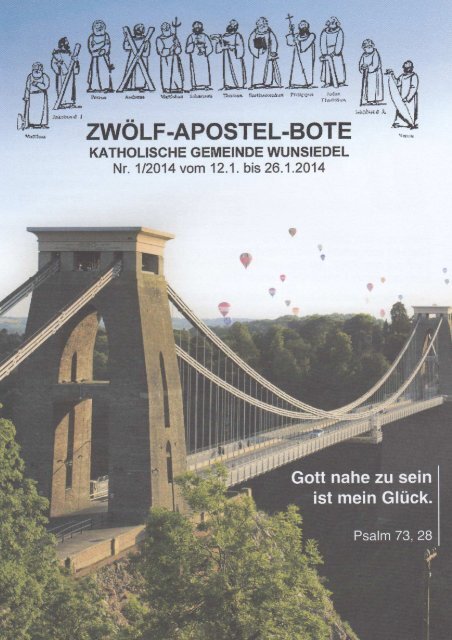 ZWÃLF-APOSTEL-BOTE - Pfarrei Wunsiedel