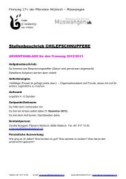 Chileschnuppere Homepage - Pfarrei Hitzkirch